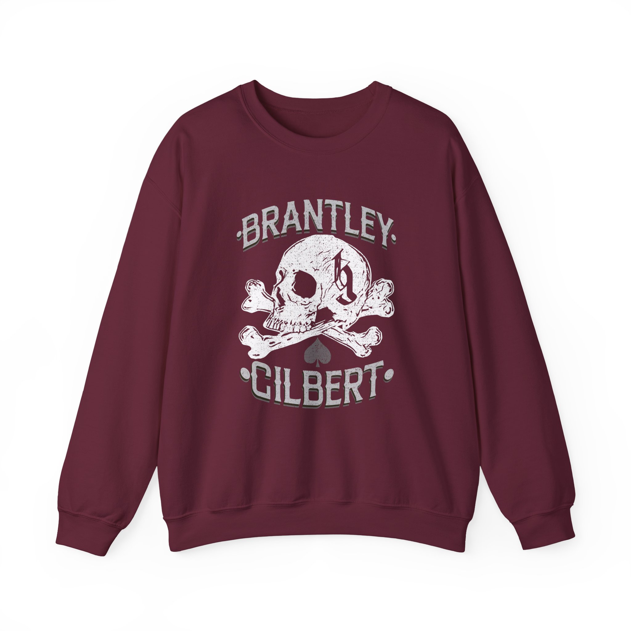 Brantley Gilbert Skull Unisex Heavy Blend™ Crewneck Sweatshirt - Image 5