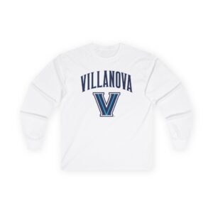 Villanova Wildcats Wordmark Logo Unisex Ultra Cotton Long Sleeve Tee