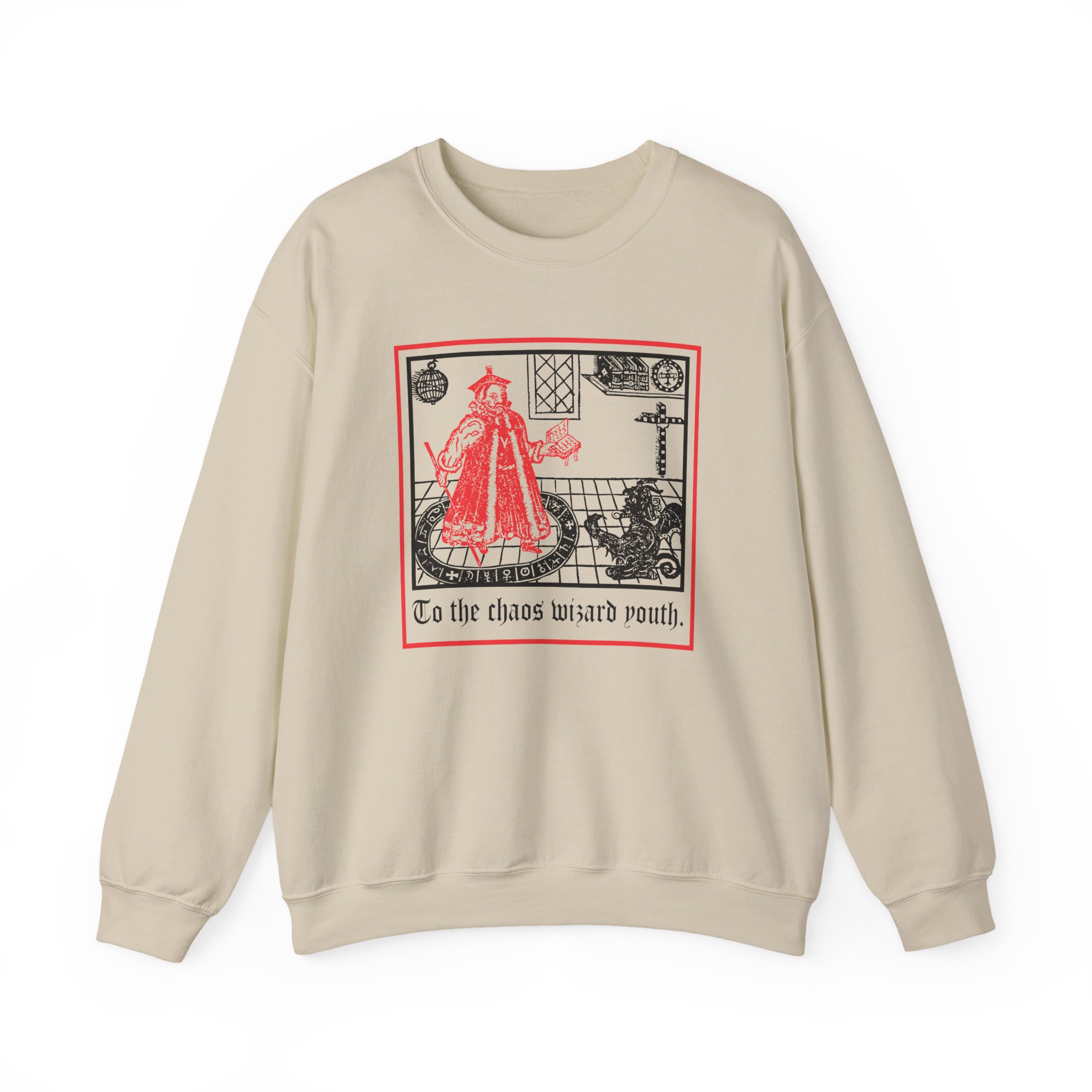 Thou Chaos Wizard Unisex Heavy Blend™ Crewneck Sweatshirt - Image 5