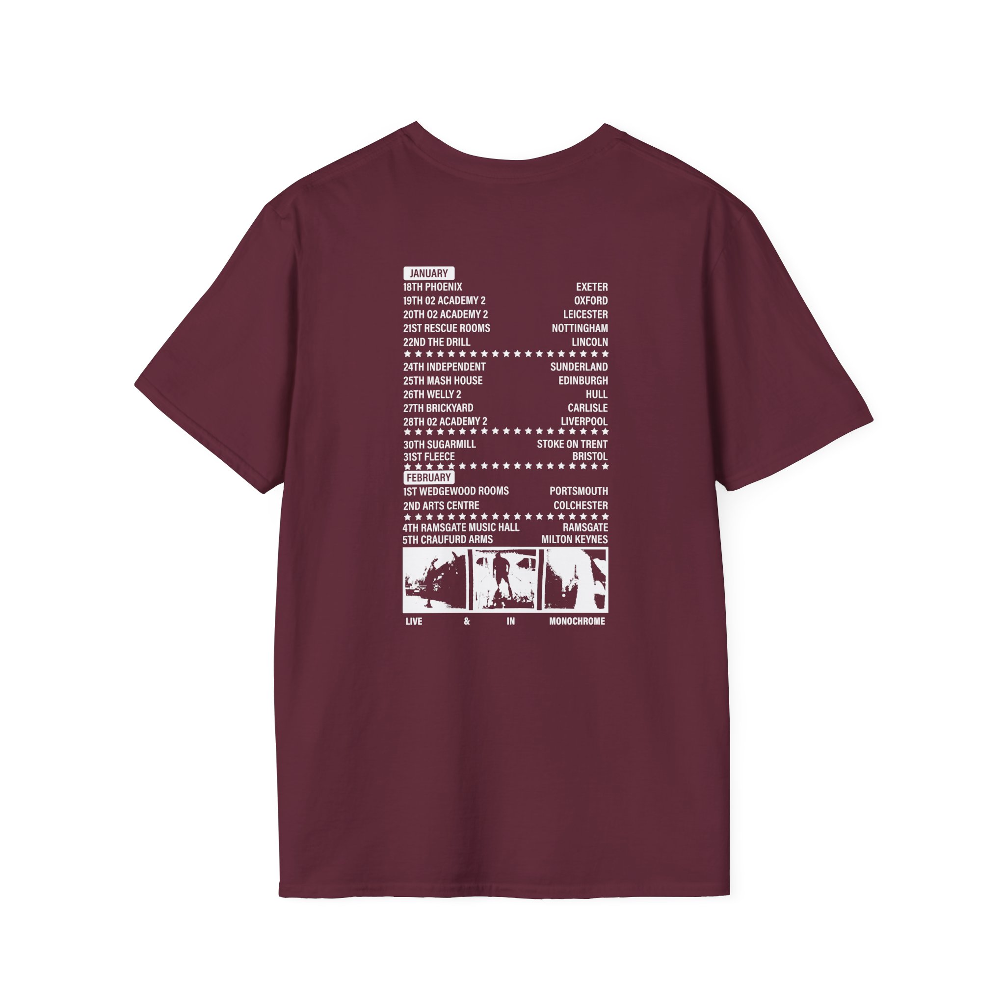 Holding Absence Eyes Tour Unisex Softstyle T-Shirt - Image 4