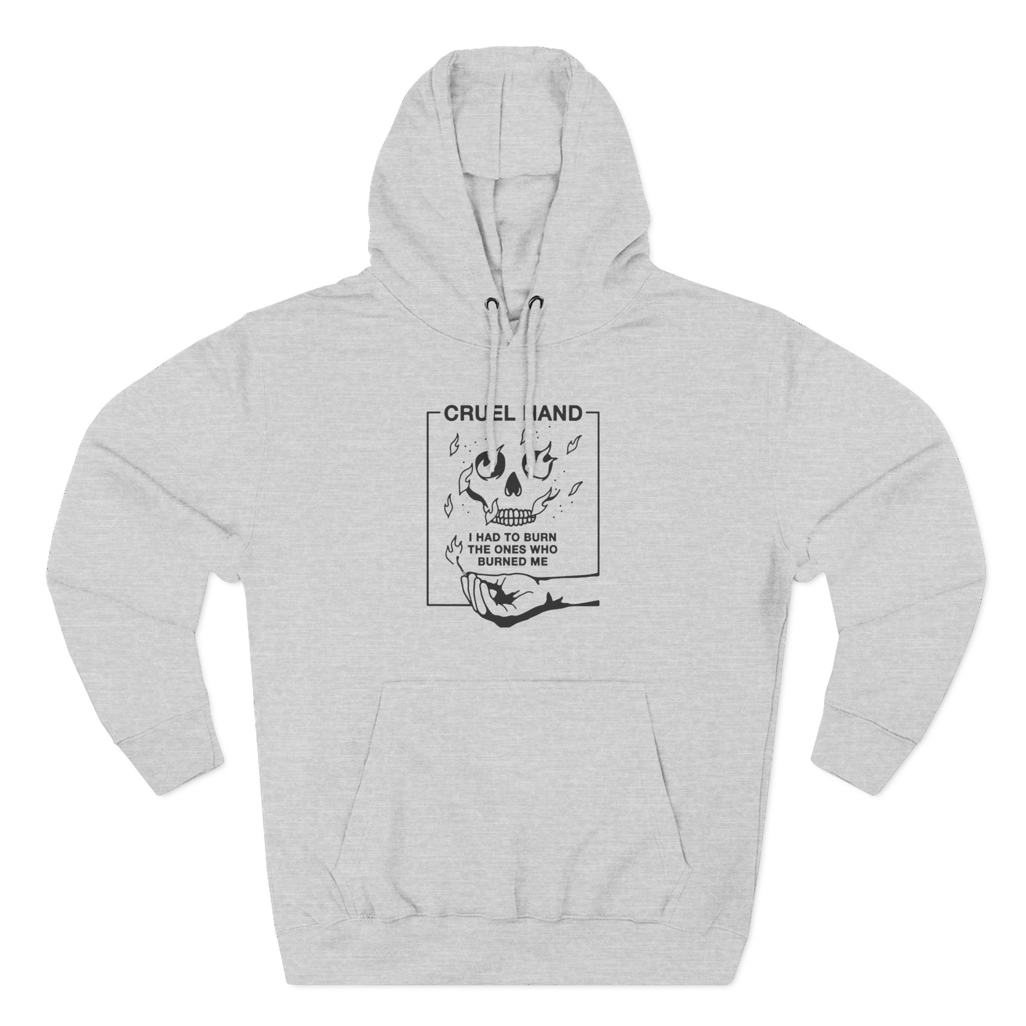 Cruel Hand Gasoline Skull Three-panel Fleece Hoodie - Image 3