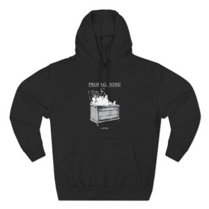 Propagandhi Dumpster Fire Three-Panel Fleece Hoodie