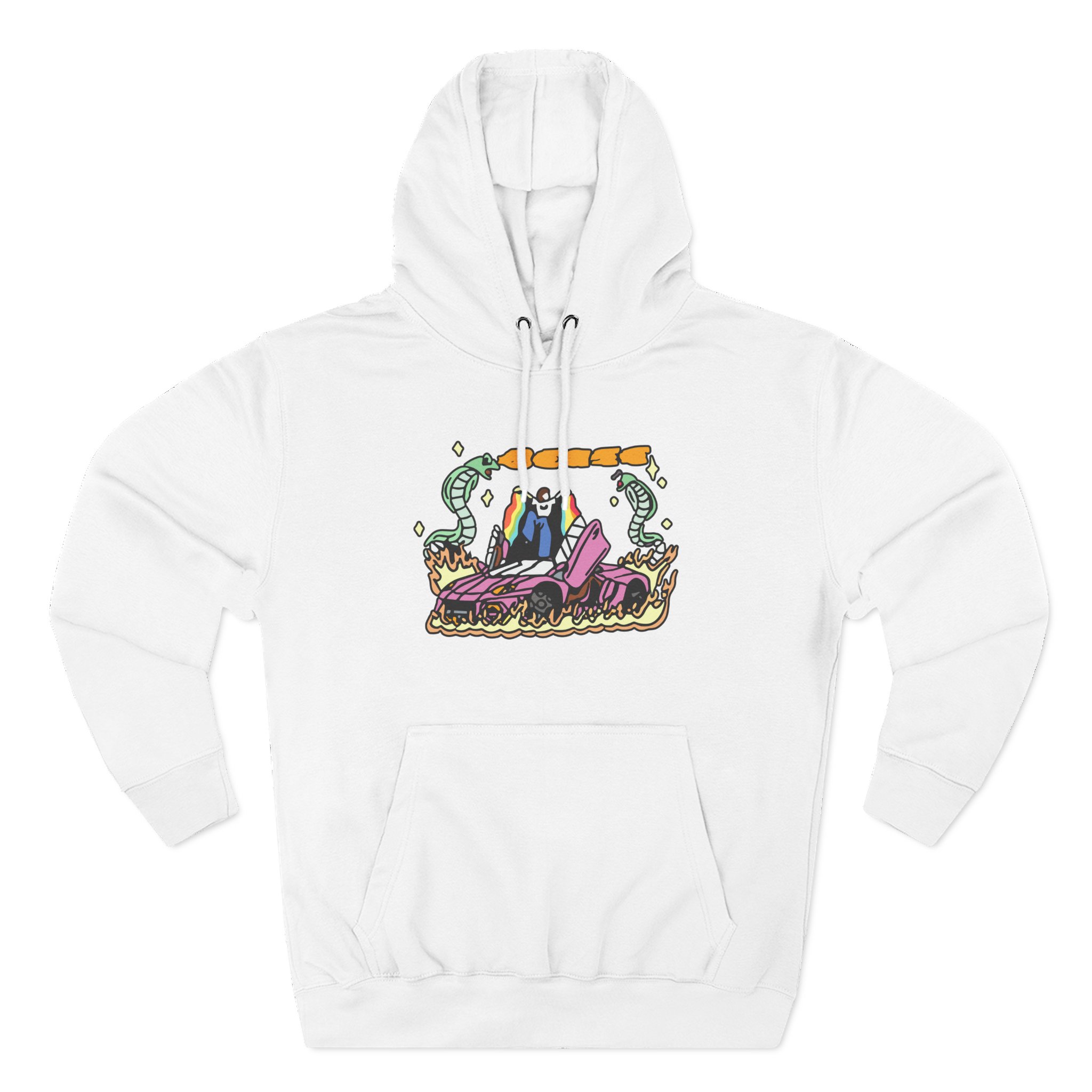 BE Car Three-Panel Fleece Hoodie - Image 3
