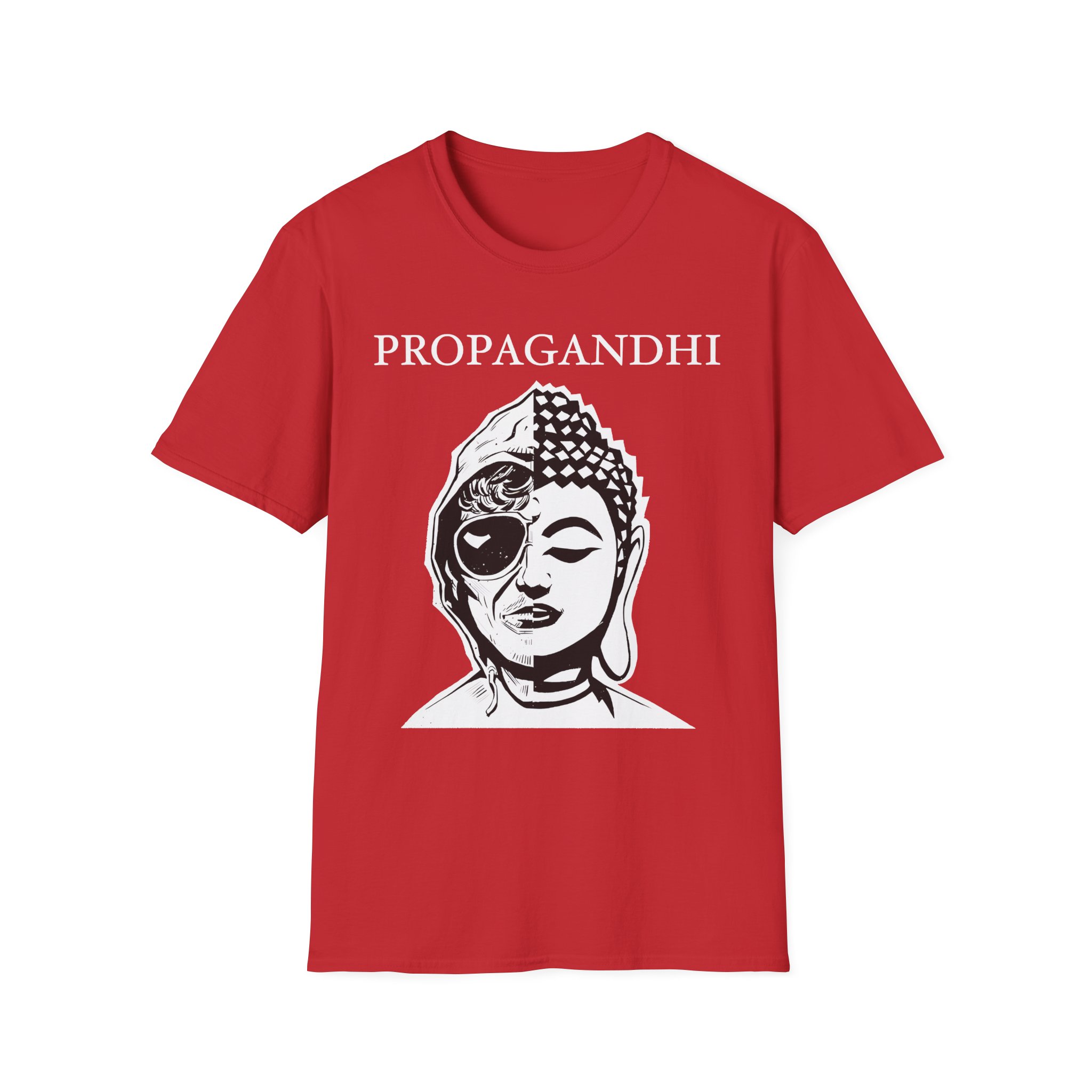 Propagandhi Ted Buddha Unisex Softstyle T-Shirt - Image 25
