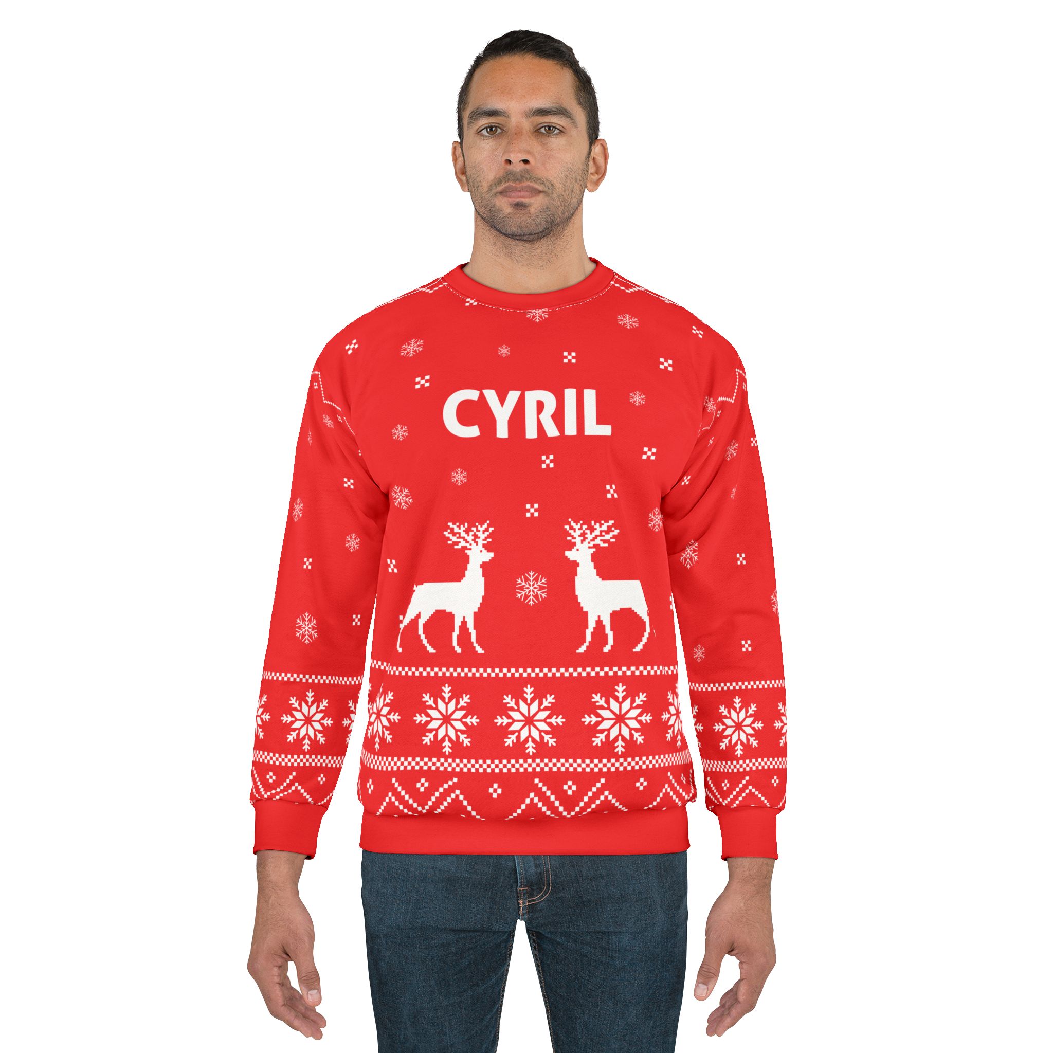 Cyril Unisex Sweatshirt (AOP) - Image 3